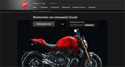 Desktop Screenshot of concessions.ducati.fr