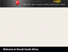 Tablet Screenshot of ducati.co.za